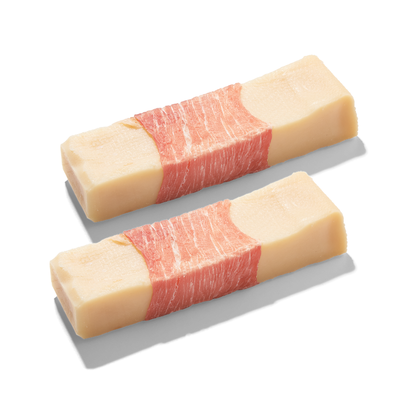 Kaukäse mit Bacon