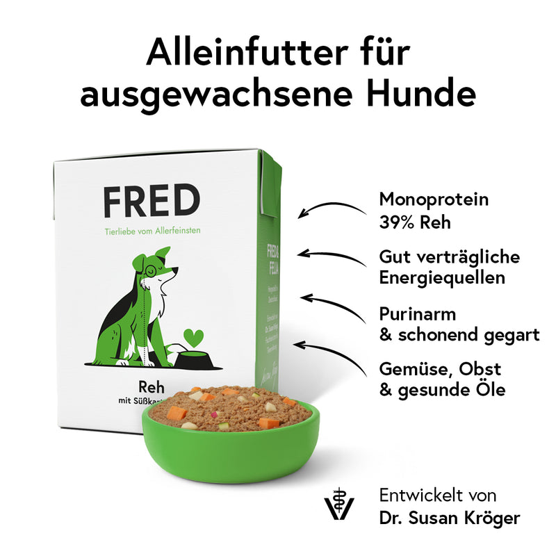Reh mit Süßkartoffeln