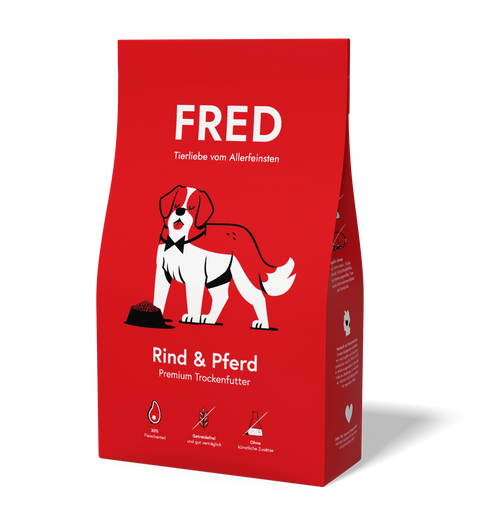 Premium Trockenfutter Rind & Pferd