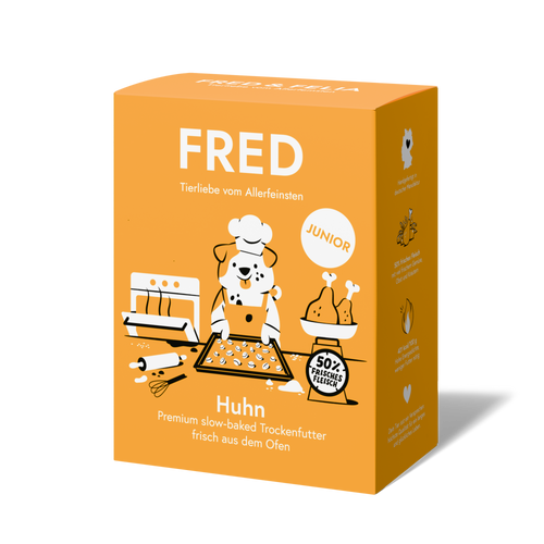 Slow-baked Trockenfutter JUNIOR Huhn