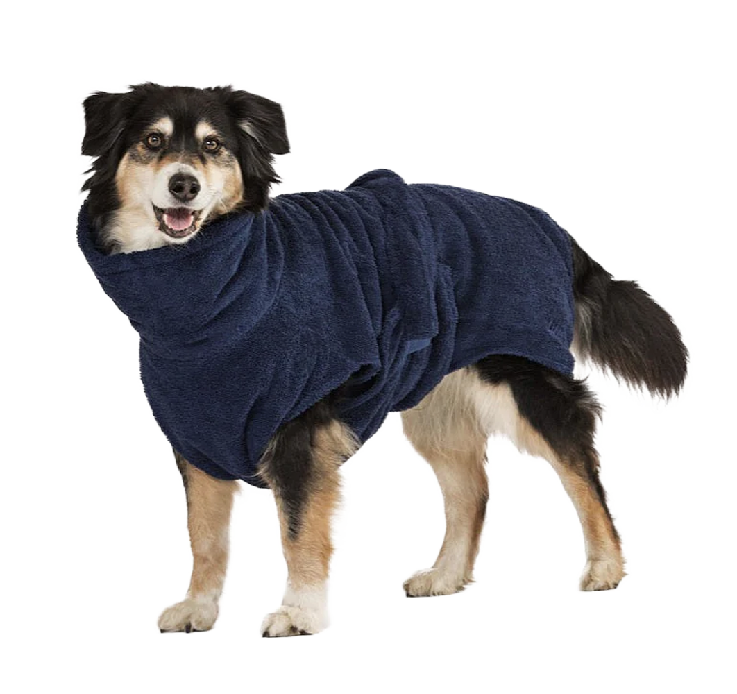 Lill's Hundebademantel Night Blue S