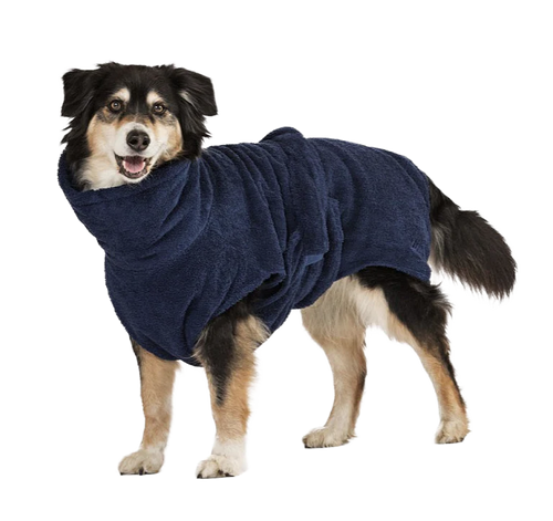 Lill's Hundebademantel Night Blue S